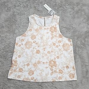 NWT Mi Ami Francesca's linen blend sleeveless top